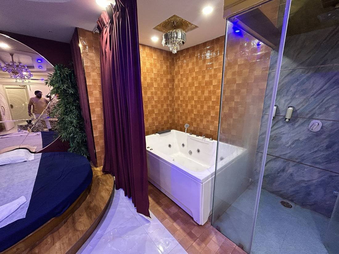 Luxury suite seating area at Wings Spa