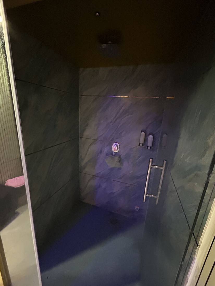 Private shower at Wings Spa