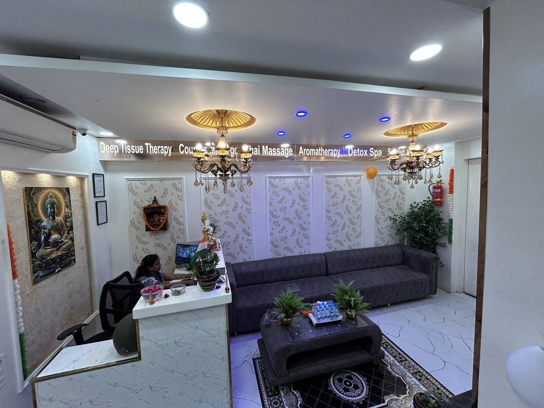 Reception area at Wings Spa