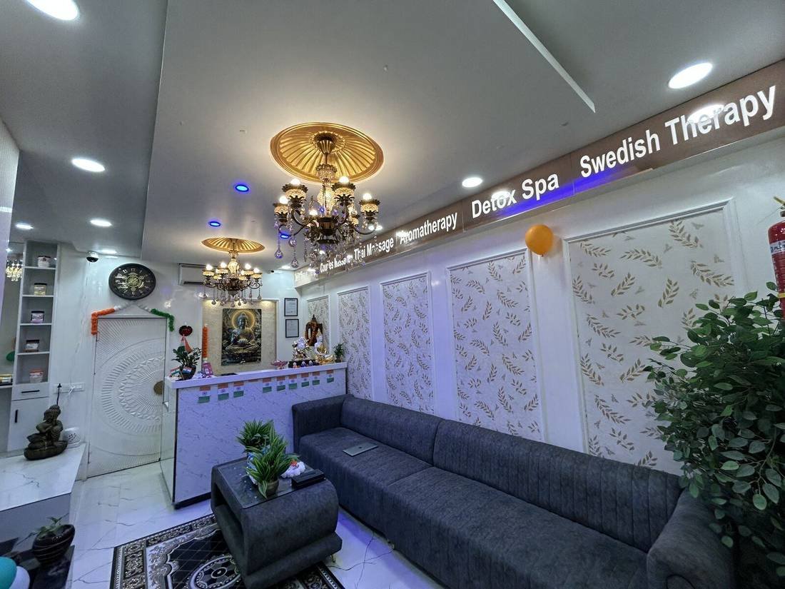 Reception desk at Wings Spa