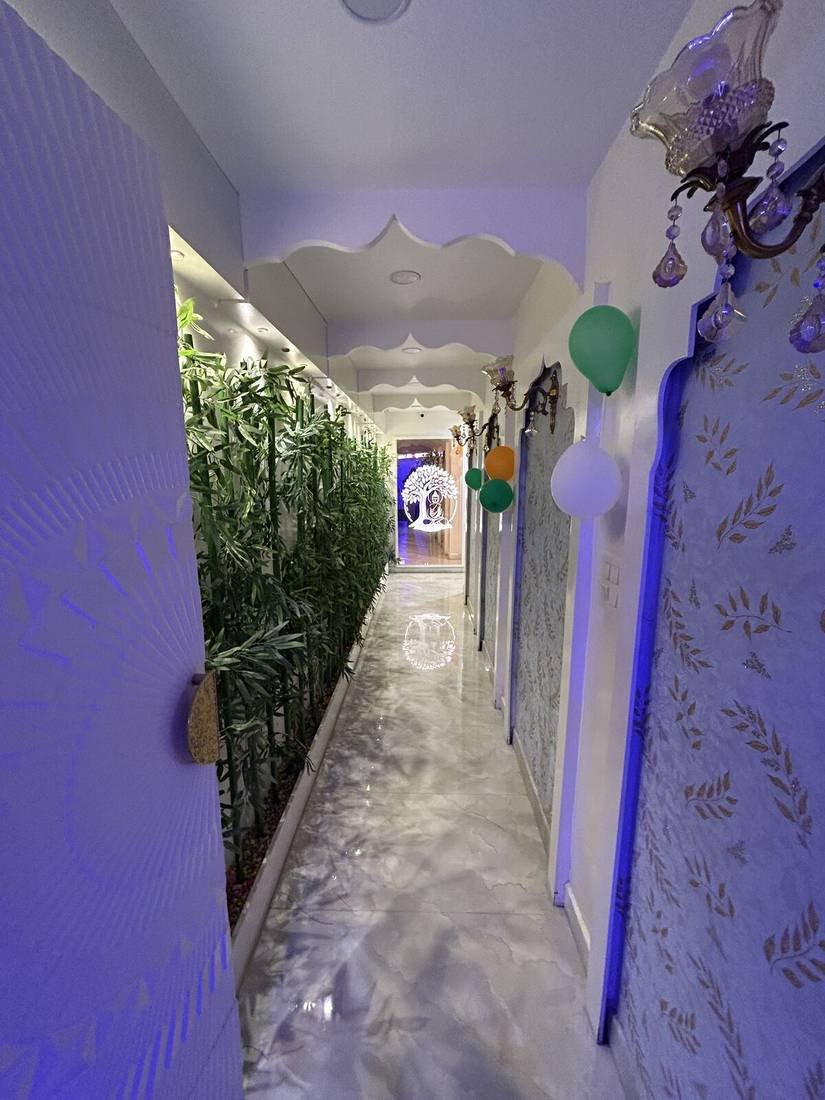 Corridor greenery at Wings Spa