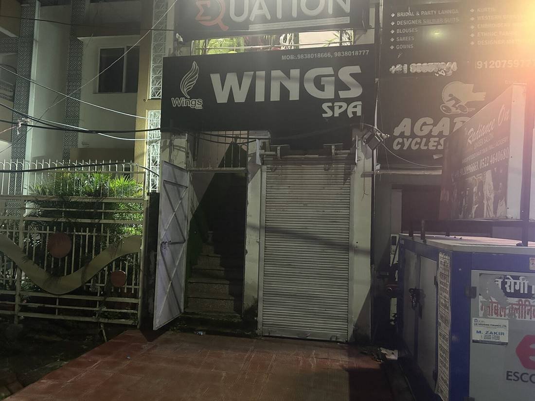 Wings Spa storefront entrance