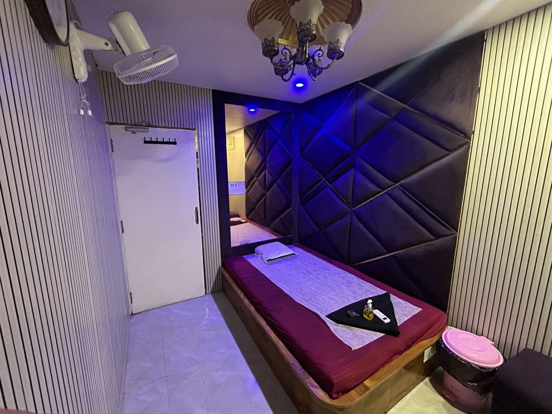 Private treatment room entrance at Wings Spa